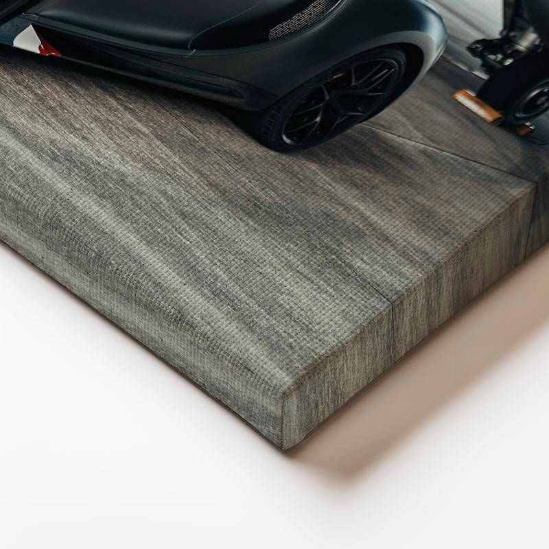 Yatay Kanvas Tablo Bugatti Chiron Sport ve Rafale Savaş Jeti Bugatti Tablosu Ev Ofis Duvar Dekoru