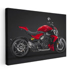 Yatay Kanvas Tablo Ducati Diavel 1260 Kaslı İtalyan Cruiser Motosiklet Tablosu Ev Ofis Duvar Dekoru