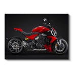 Yatay Kanvas Tablo Ducati Diavel 1260 Kaslı İtalyan Cruiser Motosiklet Tablosu Ev Ofis Duvar Dekoru