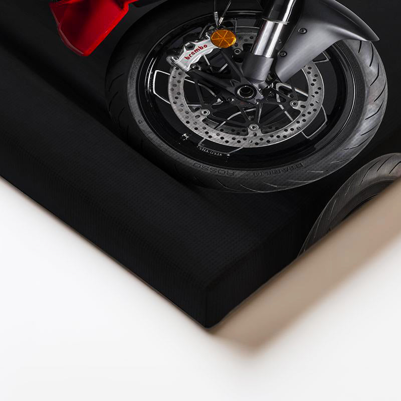 Yatay Kanvas Tablo Ducati Diavel 1260 Kaslı İtalyan Cruiser Motosiklet Tablosu Ev Ofis Duvar Dekoru