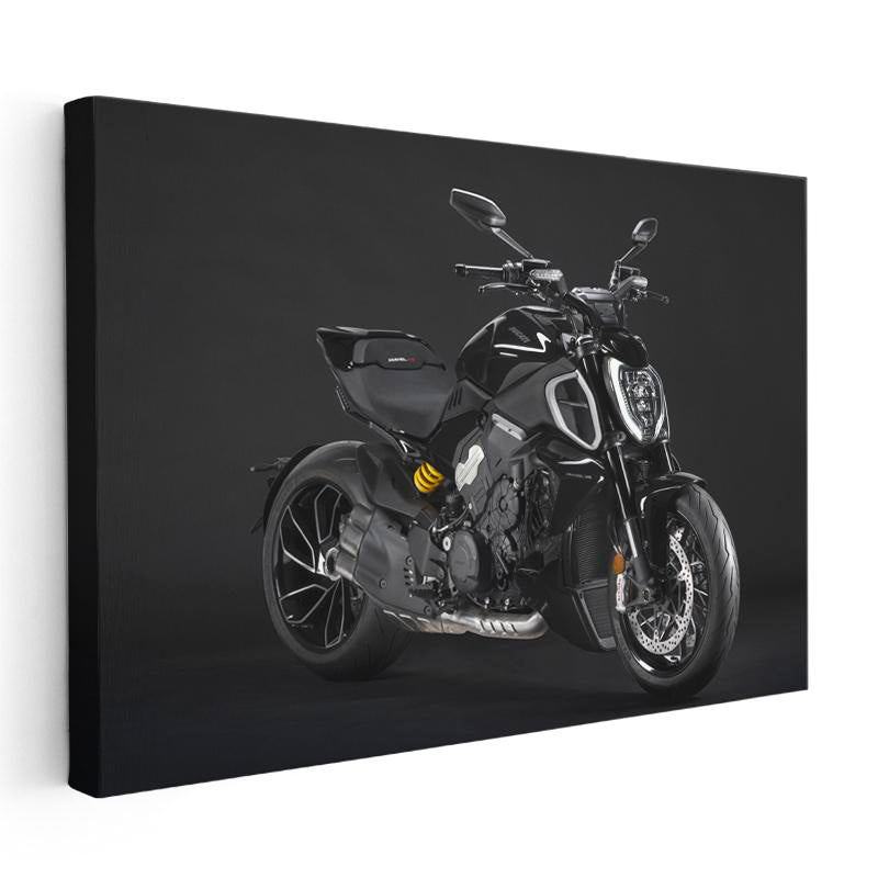 Yatay Kanvas Tablo Ducati XDiavel S Karanlık Mod Agresif Duruş Ducati Tablosu Ev Ofis Duvar Dekoru