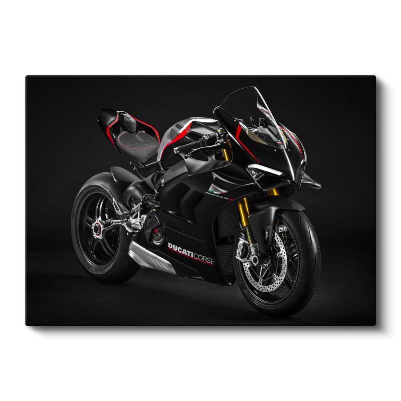 Yatay Kanvas Tablo Ducati Panigale V4 SP Aerodinamik Kanatçık Ducati Tablosu Ev Ofis Duvar Dekoru