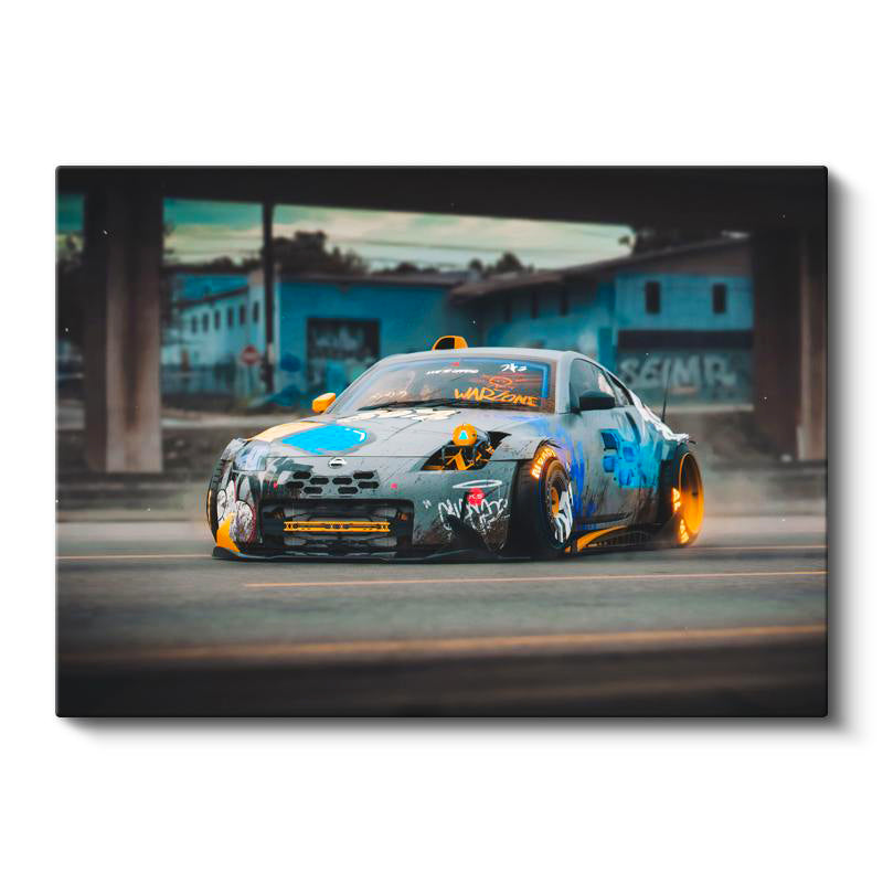 Yatay Kanvas Tablo Nissan 350Z Özel Kaplama Drift Konsepti Nissan Tablosu Ev Ofis Duvar Dekoru