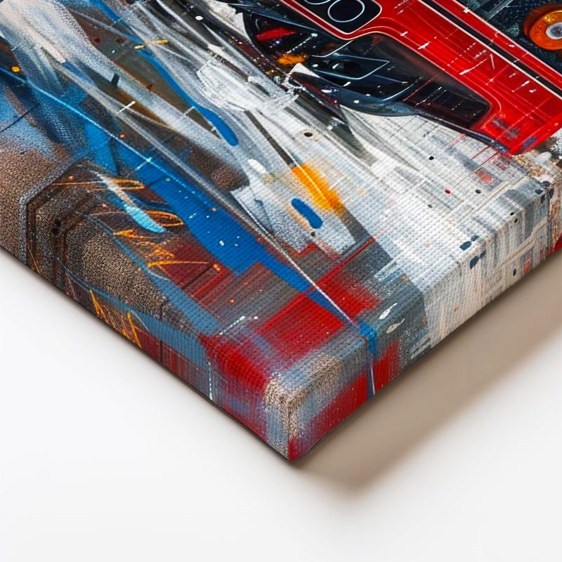 Yatay Kanvas Tablo Ferrari F40 Yağlı Boya Görünümlü Sanat Ferrari Tablosu Ev Ofis Duvar Dekoru