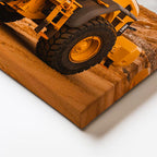 Yatay Kanvas Tablo Volvo Lastikli Yükleyici Çalışma Sahası İş Makinesi Tablosu Ev Ofis Duvar Dekoru