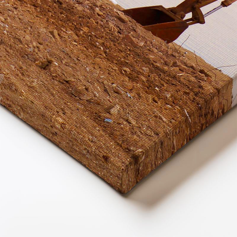 Yatay Kanvas Tablo Paletli Ekskavatör Çift Bom Yapısı İş Makinesi Tablosu Ev Ofis Duvar Dekoru