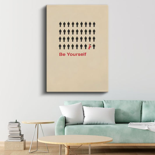 Be Yourself - Farklı Olma Cesareti Kanvas Tablo