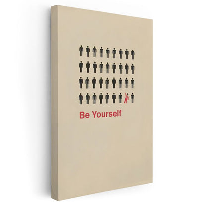 Be Yourself - Farklı Olma Cesareti Kanvas Tablo