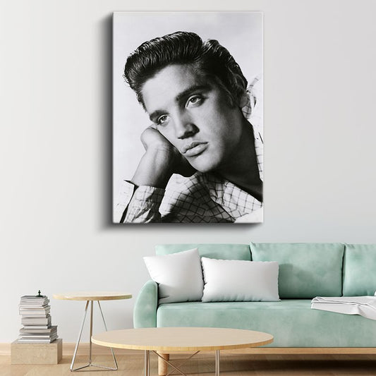 Elvis Presley - Rock'n Roll Efsanesi Kanvas Tablo
