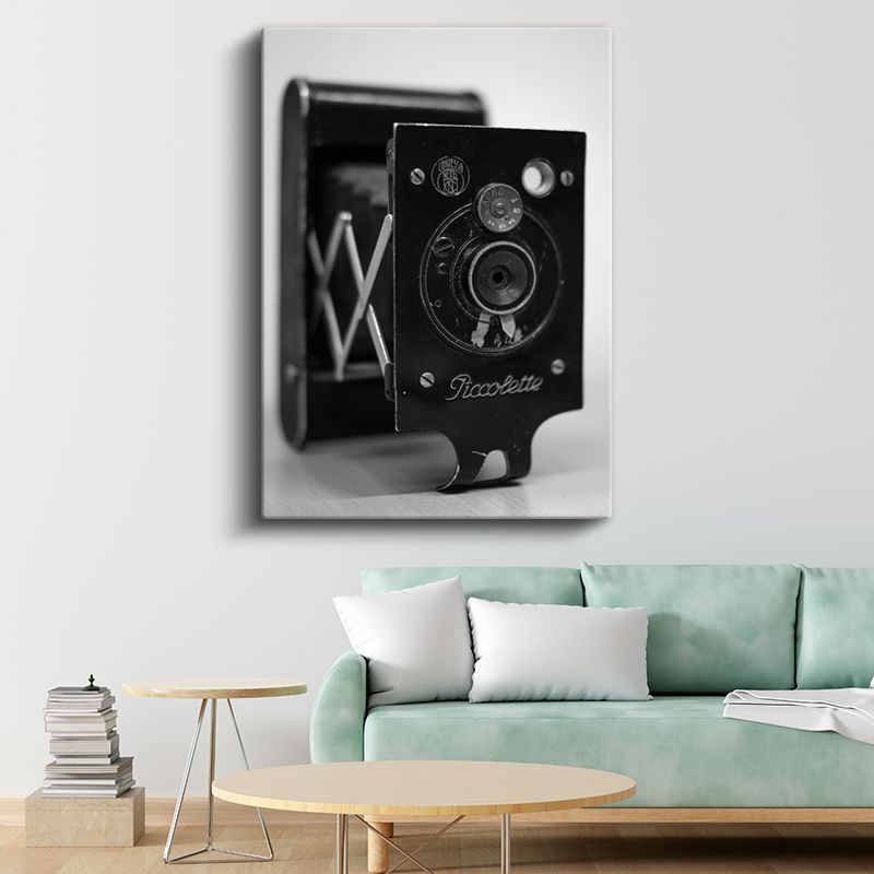 Piccollette Kamera - Katlanabilir Vintage Fotoğraf Makinesi Kanvas Tablo