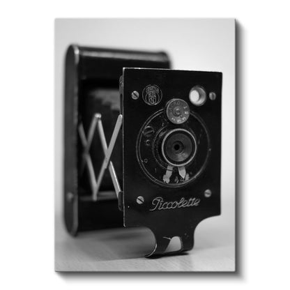 Piccollette Kamera - Katlanabilir Vintage Fotoğraf Makinesi Kanvas Tablo