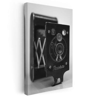 Piccollette Kamera - Katlanabilir Vintage Fotoğraf Makinesi Kanvas Tablo