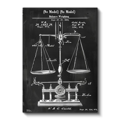 Terazi - 1885 Hassas Ölçüm Aleti Kanvas Tablo