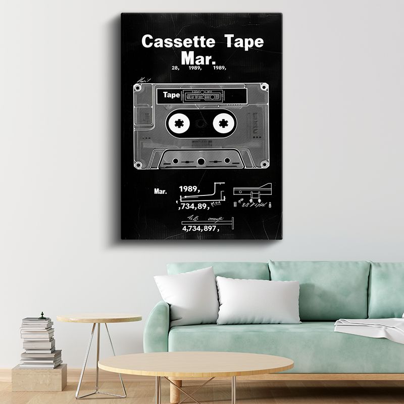 Kaset - 1989 Müzik Teknolojisi Kanvas Tablo