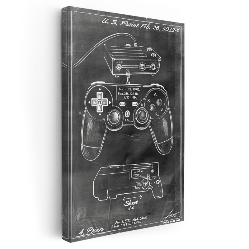 Oyun Konsolu - Retro Oyun Kumandası Kanvas Tablo
