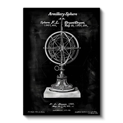 Armillary Sphere - Antik Gökevi Aleti Kanvas Tablo