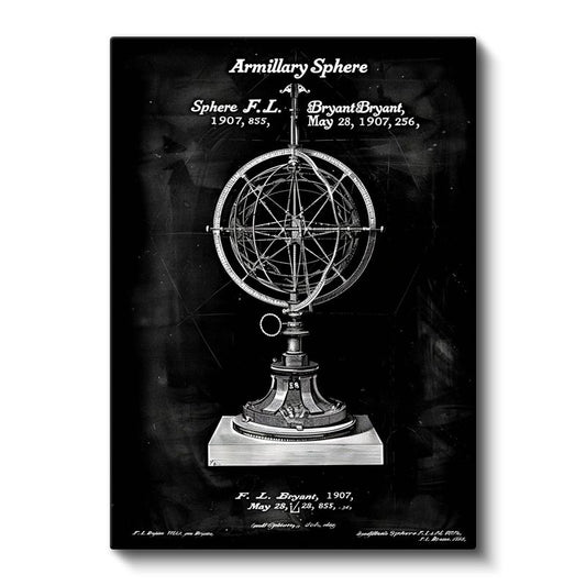 Armillary Sphere - Antik Gökevi Aleti Kanvas Tablo