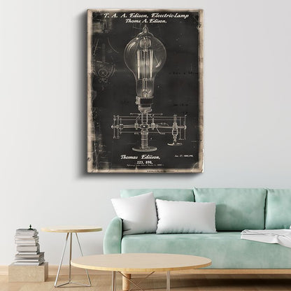 Edison Ampulü - Aydınlatma Devrimi Kanvas Tablo