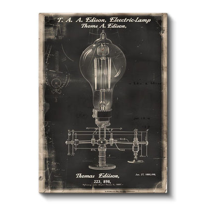 Edison Ampulü - Aydınlatma Devrimi Kanvas Tablo