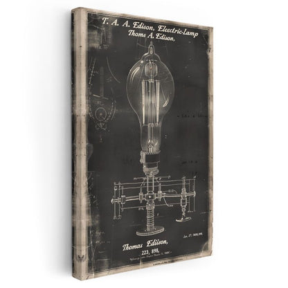 Edison Ampulü - Aydınlatma Devrimi Kanvas Tablo