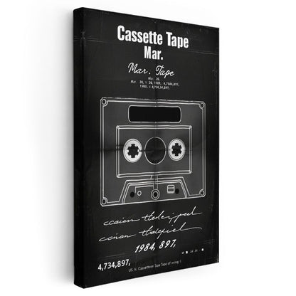 Kaset - Retro Müzik Teknolojisi Kanvas Tablo