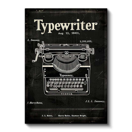Daktilo - Nostaljik Yazı Makinesi Kanvas Tablo