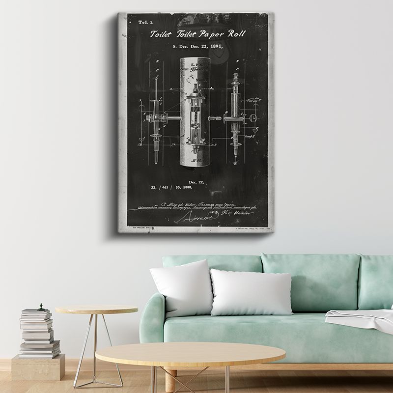 Tuvalet Kağıdı Rulosu - Gündelik Yaşam İcadı Kanvas Tablo