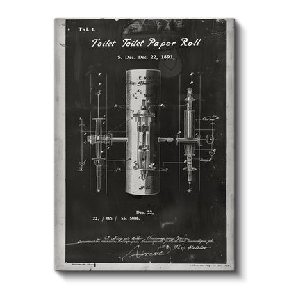 Tuvalet Kağıdı Rulosu - Gündelik Yaşam İcadı Kanvas Tablo