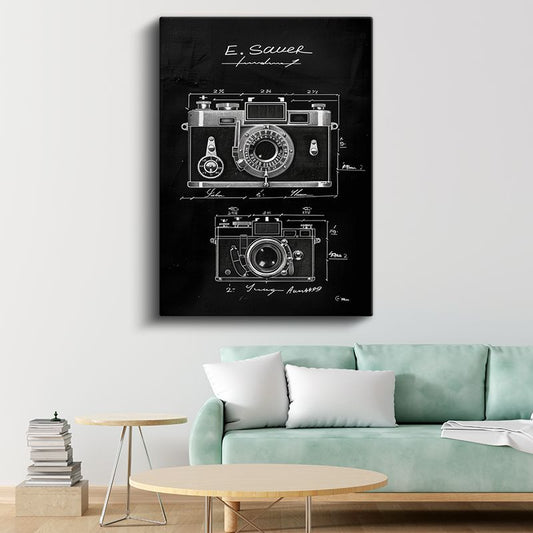 Fotoğraf Makinesi - Klasik Görüntüleme Cihazı Kanvas Tablo