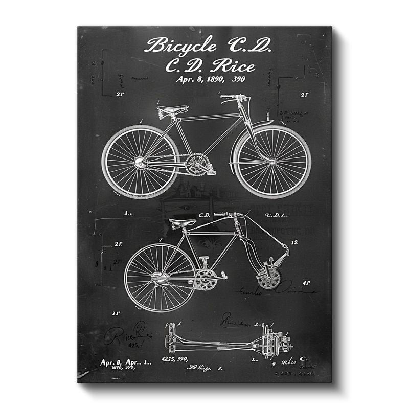 Bisiklet - Klasik Ulaşım Aracı Kanvas Tablo