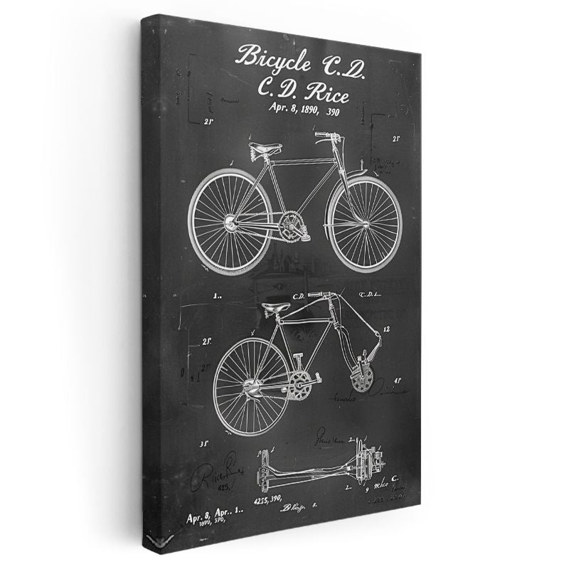 Bisiklet - Klasik Ulaşım Aracı Kanvas Tablo