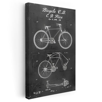 Bisiklet - Klasik Ulaşım Aracı Kanvas Tablo