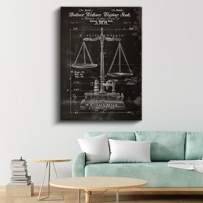 Terazi - Hassas Ölçüm Aleti Kanvas Tablo