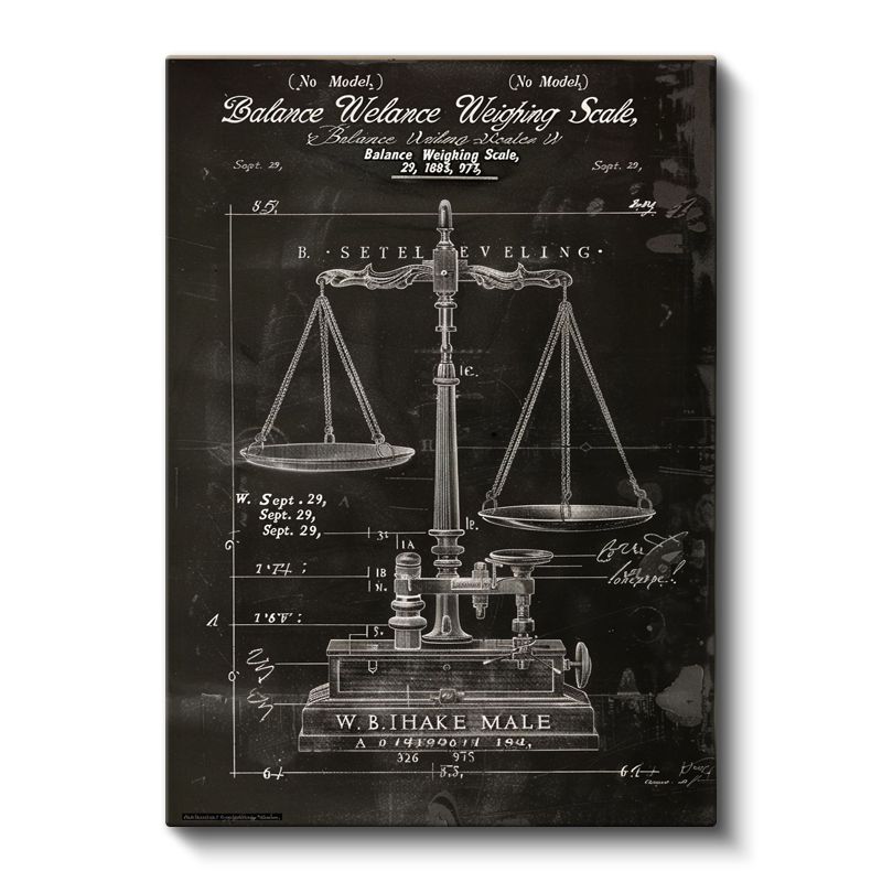 Terazi - Hassas Ölçüm Aleti Kanvas Tablo