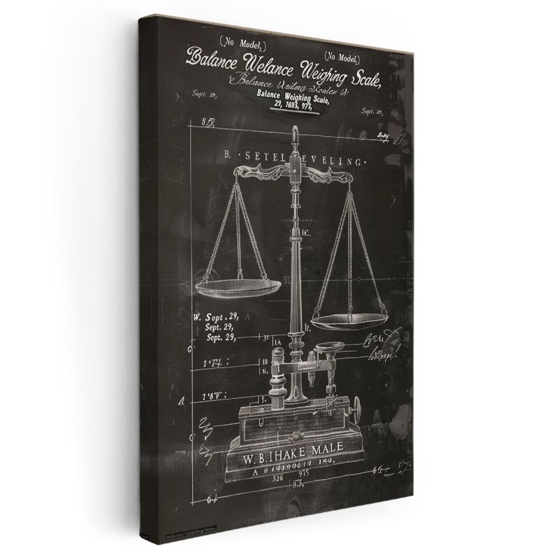 Terazi - Hassas Ölçüm Aleti Kanvas Tablo