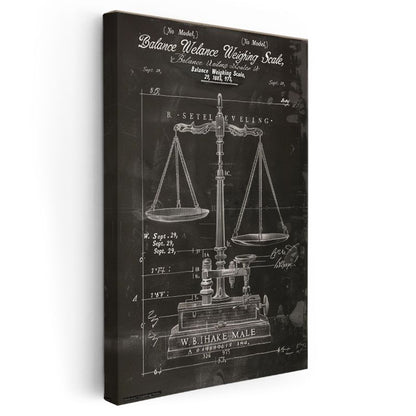 Terazi - Hassas Ölçüm Aleti Kanvas Tablo