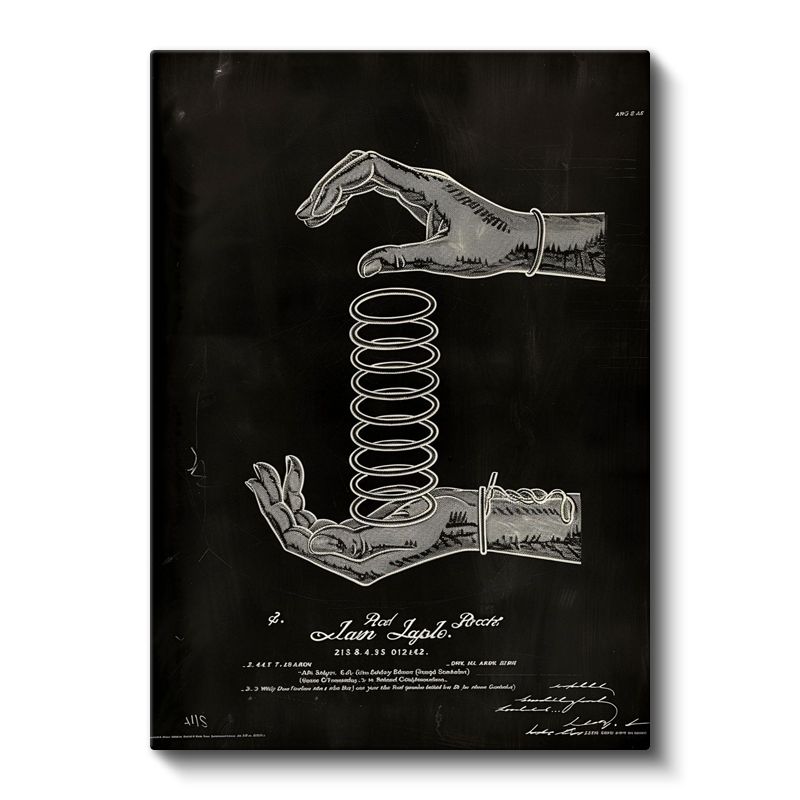 Yaylı Oyuncak - Klasik El Becerisi Patenti Kanvas Tablo