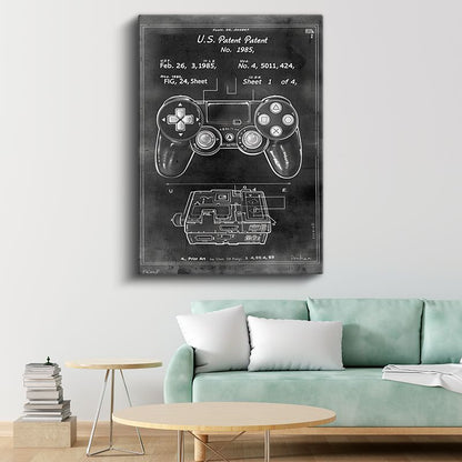 Oyun Kumandası - Klasik Konsol Kontrolcüsü Kanvas Tablo