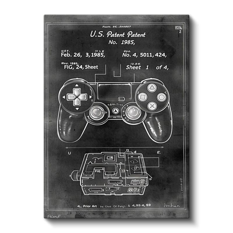 Oyun Kumandası - Klasik Konsol Kontrolcüsü Kanvas Tablo