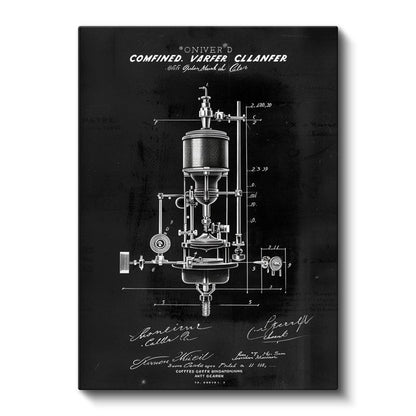 Kahve Makinesi - Vintage İçecek Hazırlayıcı Kanvas Tablo