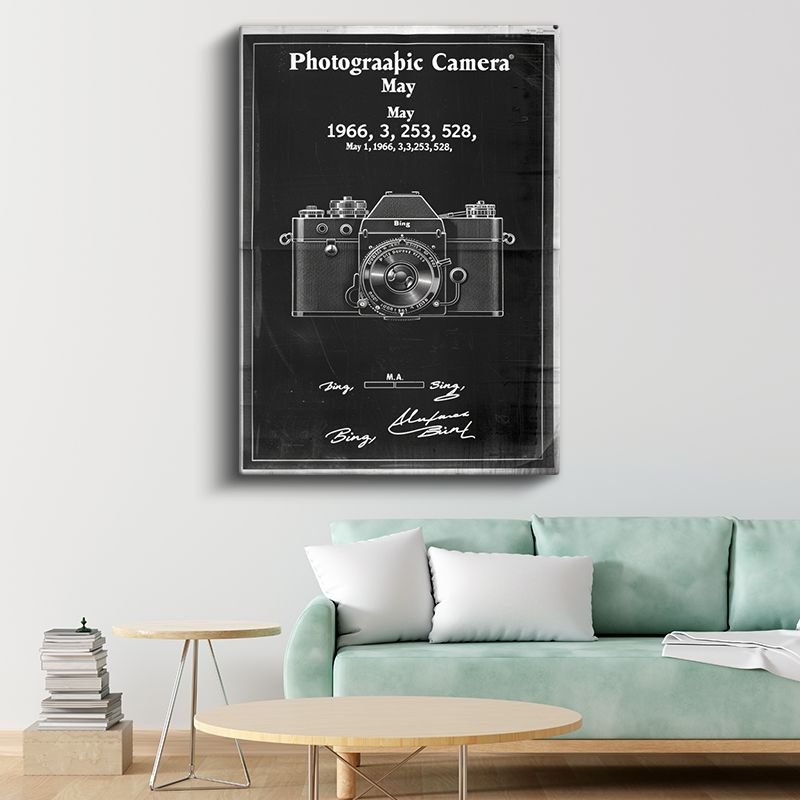 Fotoğraf Makinesi - 1966 Klasik Görüntüleme Cihazı Kanvas Tablo
