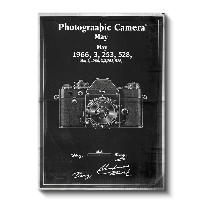 Fotoğraf Makinesi - 1966 Klasik Görüntüleme Cihazı Kanvas Tablo