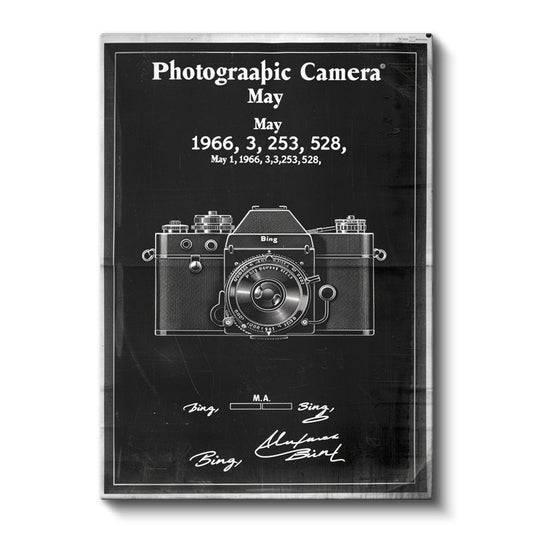 Fotoğraf Makinesi - 1966 Klasik Görüntüleme Cihazı Kanvas Tablo