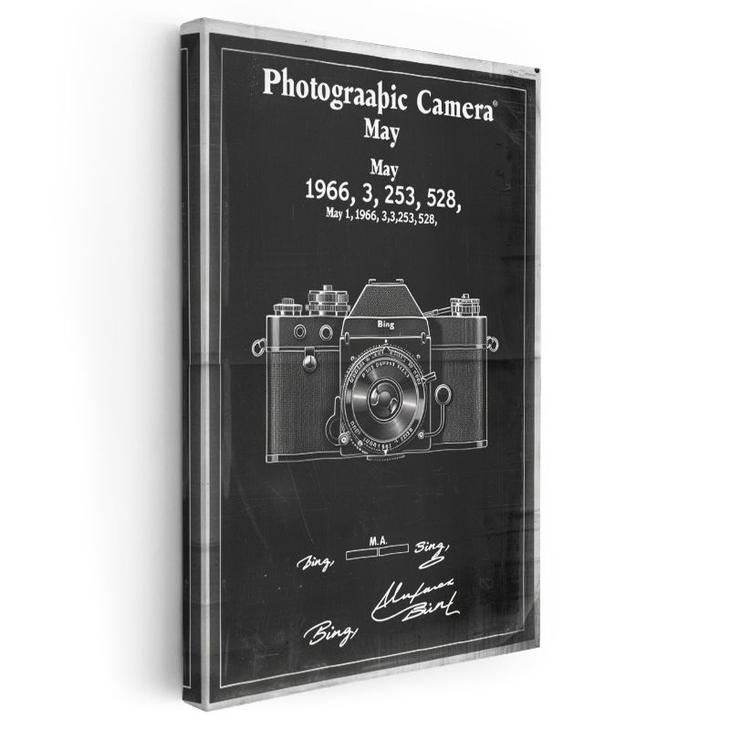 Fotoğraf Makinesi - 1966 Klasik Görüntüleme Cihazı Kanvas Tablo