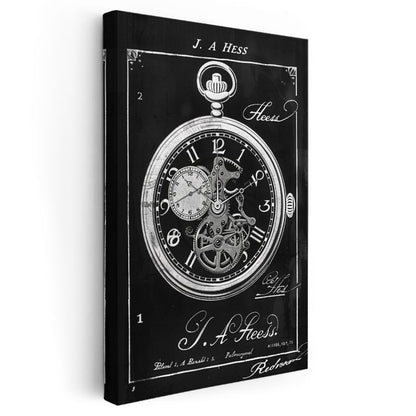 Cep Saati - Mekanik Zaman Ölçer Kanvas Tablo