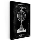 Dikey Kanvas Tablo Armillary Sphere Küre Kaideli Vintage Tablo Ev Ofis Duvar Dekoru