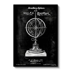 Dikey Kanvas Tablo Armillary Sphere Küre Kaideli Vintage Tablo Ev Ofis Duvar Dekoru