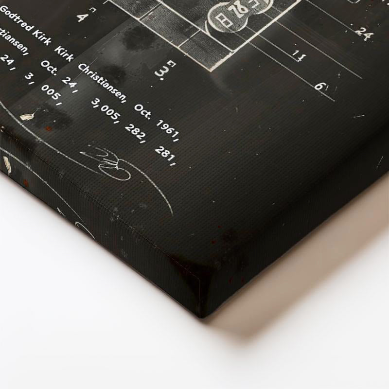 Dikey Kanvas Tablo LEGO Blokları İç Görünüm Patent Vintage Tablo Ev Ofis Duvar Dekoru