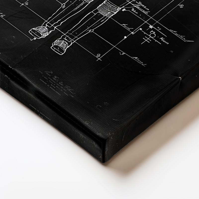 Dikey Kanvas Tablo Uzay Giysisi Teknik Çizimi Patent Vintage Tablo Ev Ofis Duvar Dekoru