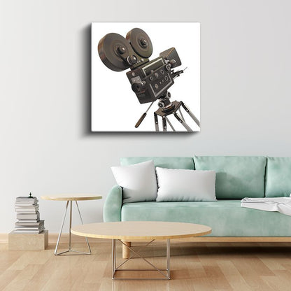 Film Kamerası - Klasik Sinema Ekipmanı Kanvas Tablo